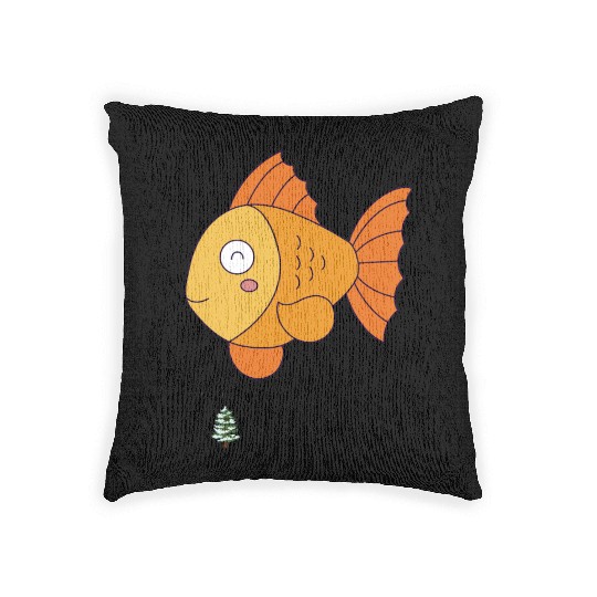 MERY CHRISTMAS fish Woven Pillows Graphic Tops