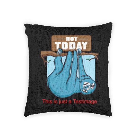 Sloth - Not Today Woven Pillows