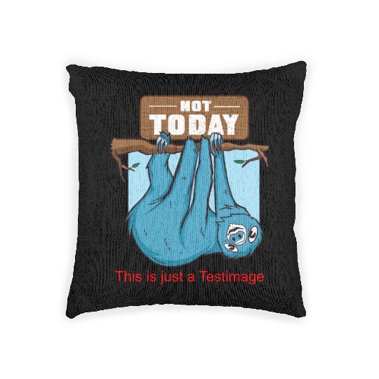 Sloth - Not Today Woven Pillows