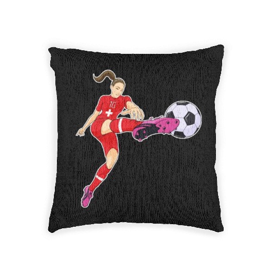 Swiss National Soccer Team I Football Switzerland Woven Pillows