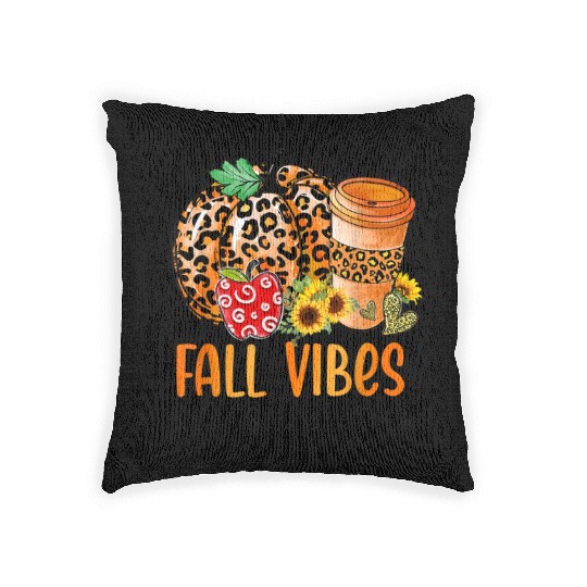 Fall Vibes And That Sped Teacher Life Thanksgiving Woven Pillows