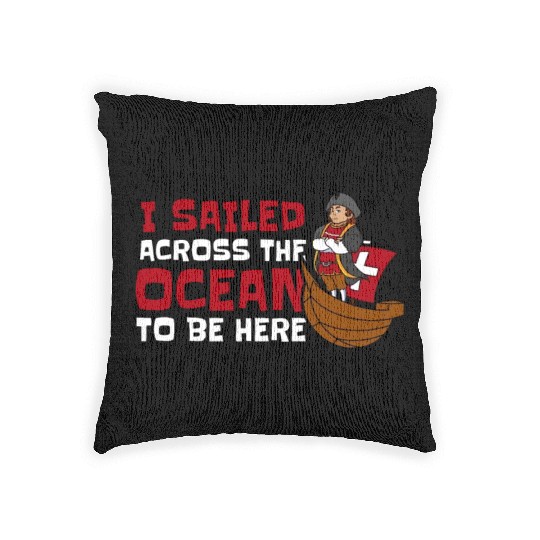 Columbus Day 1492 Woven Pillows