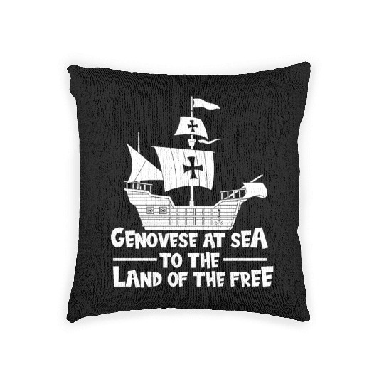 Columbus Day 1492 Woven Pillows