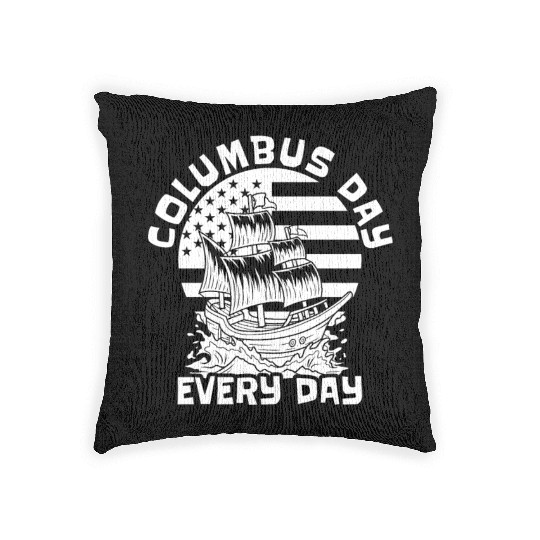 Columbus Day 1492 Woven Pillows