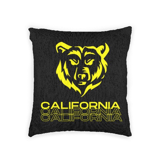 California bear Woven Pillows