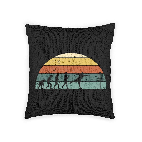 Disc Golf Disc Golfing Player Ultimate Frisbee Woven Pillows