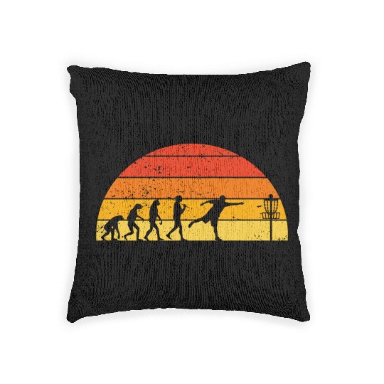 Disc Golf Disc Golfing Player Ultimate Frisbee Woven Pillows