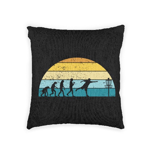 Disc Golf Disc Golfing Player Ultimate Frisbee Woven Pillows