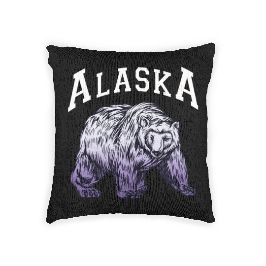 Alaska Gift USA Natur Bär Denali Grizzly Wald Woven Pillows