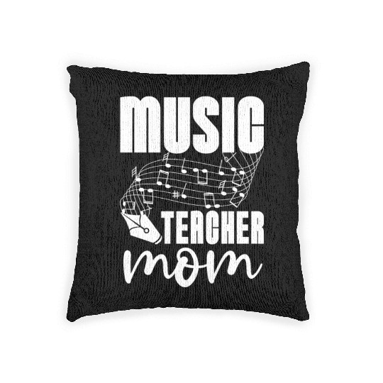 Music Teacher Mom Woven Pillows