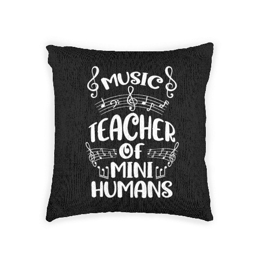 Music Teacher Clef Woven Pillows