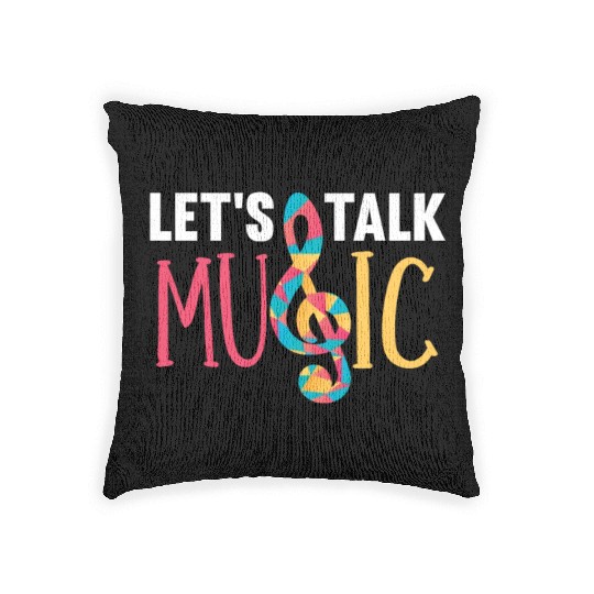 Music Teacher Music Key Woven Pillows