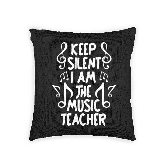Music Teacher Clef Woven Pillows
