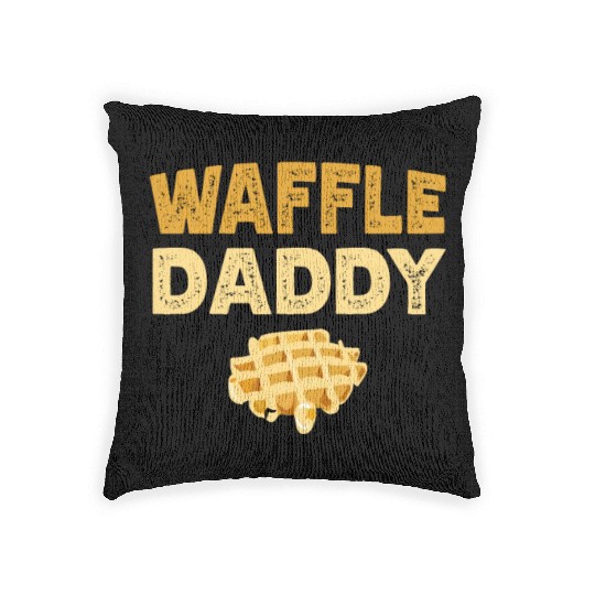 Waffle Daddy Food Waffle Whisperer Fathers Day Woven Pillows