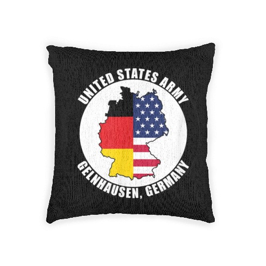 Germany United States Army Military Veteran Woven Pillows