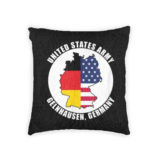 Germany United States Army Military Veteran Woven Pillows