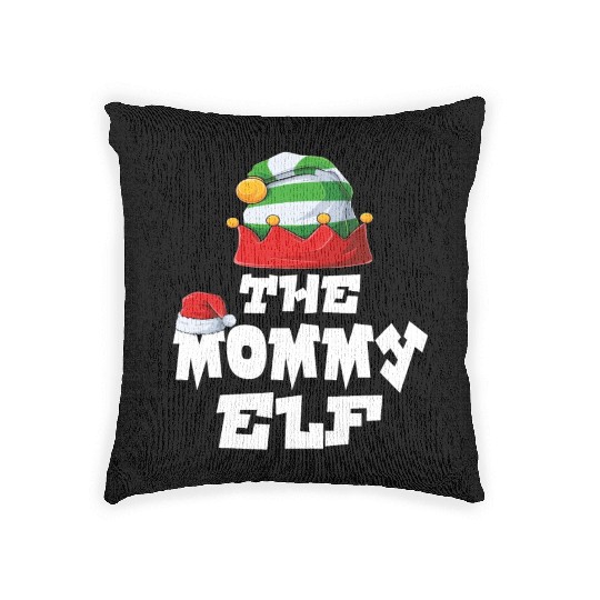 Gamer Elf Family Matching Christmas Group Pajama Woven Pillows