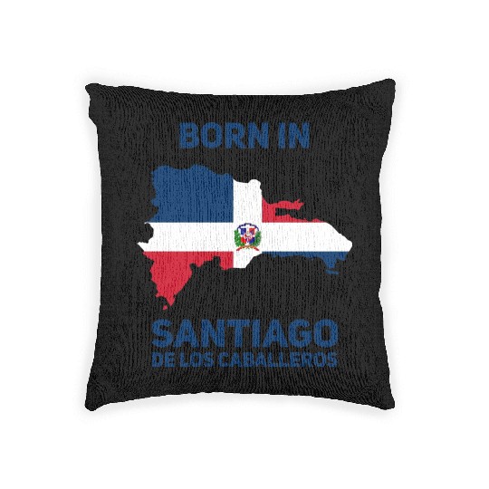 Santiago de los Caballeros Dominican Republic Woven Pillows