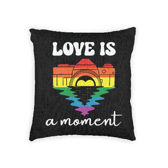 LBGT Flag Gay Pride Human Vintage Rainbow Woven Pillows