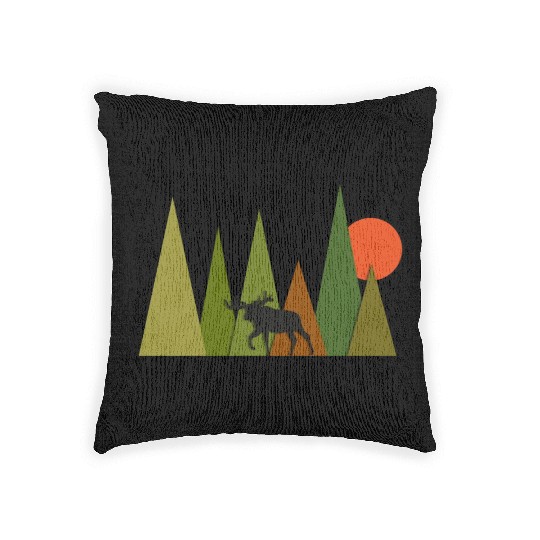 Elk Wood Woven Pillows