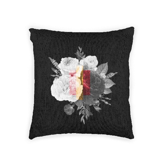 Orchid Flowers Woven Pillows