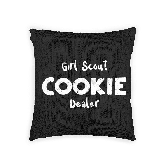 Girl Scout Cookie Dealer - Cookie Woven Pillows
