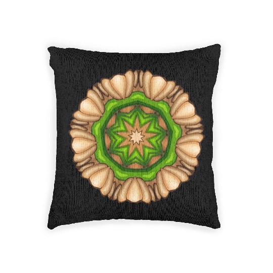 Brown Framed Design Woven Pillows