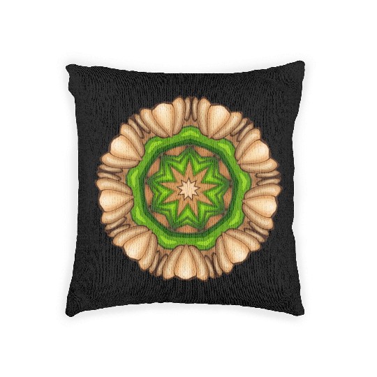 Brown Framed Design Woven Pillows
