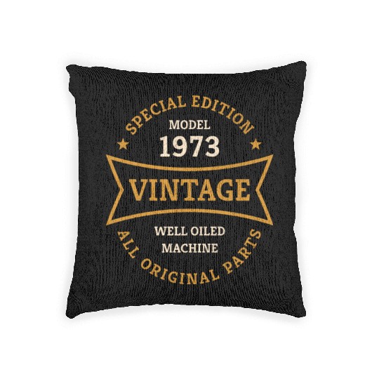 Born 1973 Vintage 50 Year Old 50th Birthday Gifts Woven Pillows
