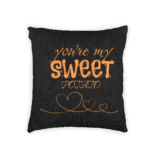 you are my sweet potato Woven Pillows