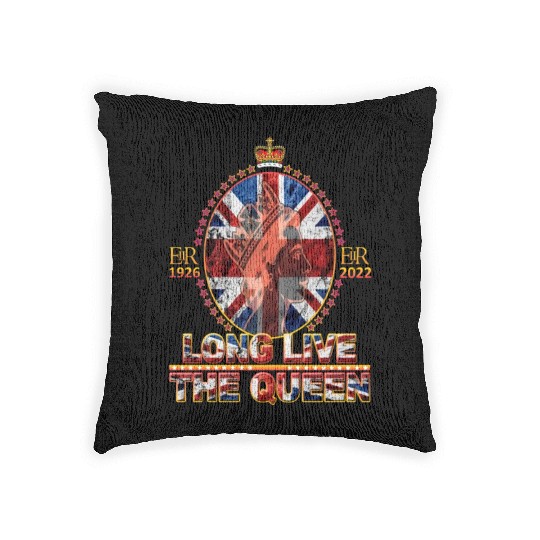 Queen Elizabeth II Rest in Peace Elizabeth Woven Pillows
