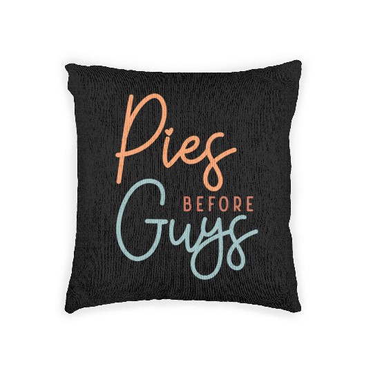 Thanksgiving Pies before Guys Woven Pillows