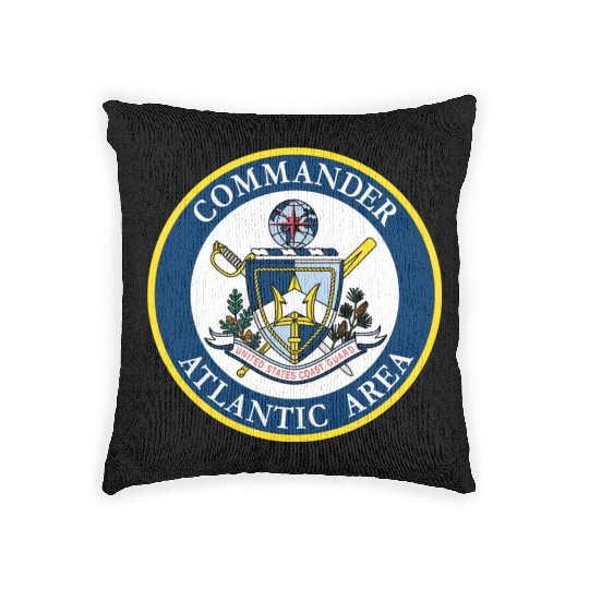 COMMANDER ATLANTIC AREA (U.S. Coast Guard) Woven Pillows