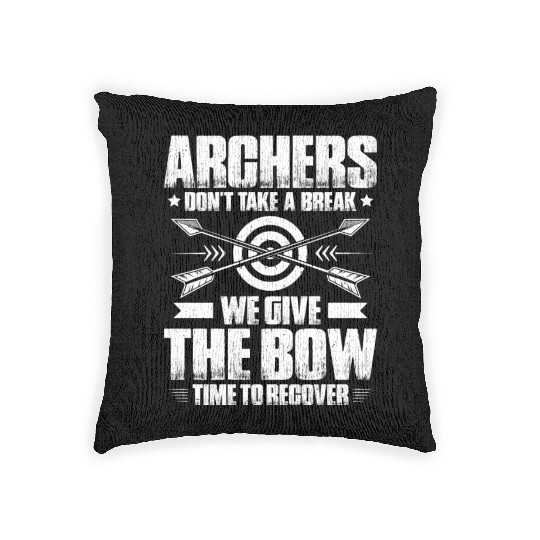 Archer Archery Bow Hunting Bowman Arrow Bow Hunter Woven Pillows