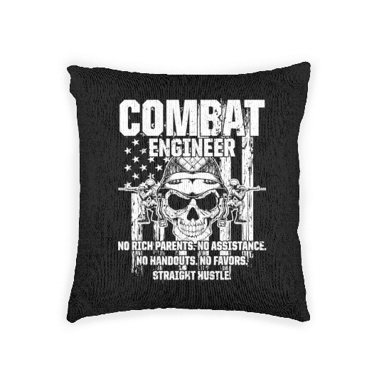 Combat Engineer Usa Military Sapper Woven Pillows