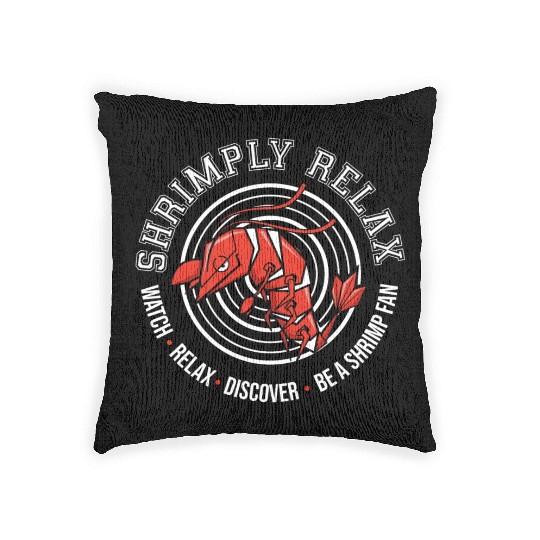 Shrimply Relax - Shrimp -Dwarf shrimp Woven Pillows