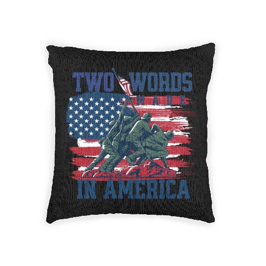 U S Army Veteran Flag 2 Woven Pillows