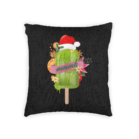 bright green popsicle sticks for Christmas Woven Pillows