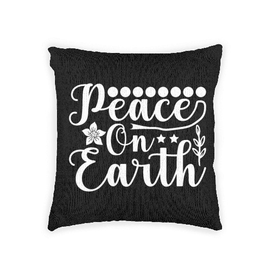 Peace on Earth Woven Pillows