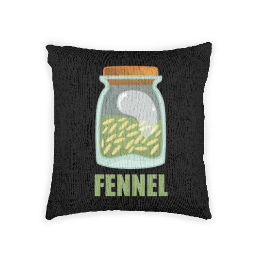 Fennel Spice Flavor Food Cooking Woven Pillows