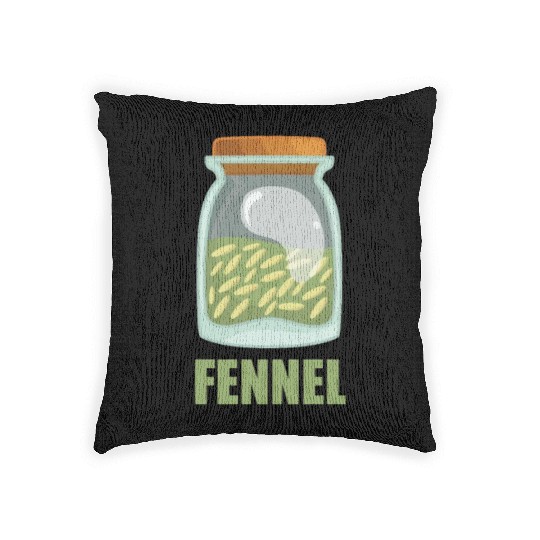 Fennel Spice Flavor Food Cooking Woven Pillows