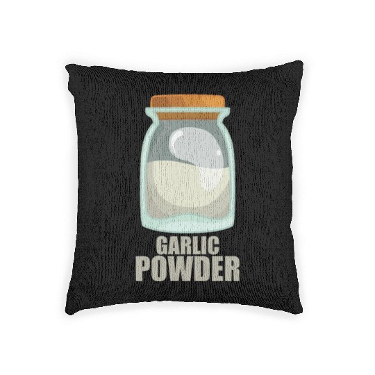 Garlic Powder Spice Flavor Food Cooking Woven Pillows