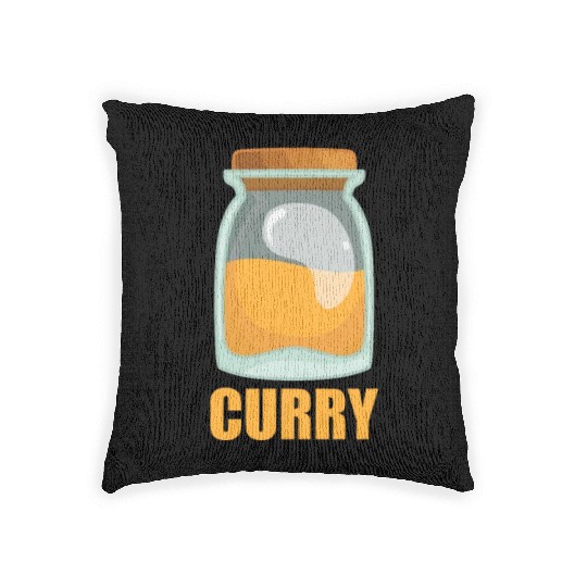 Curry Spice Flavor Food Cooking Woven Pillows