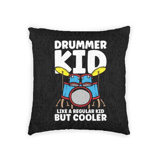 Drummer Drums Music Drum Set Drumming Woven Pillows