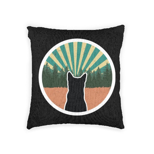 Wild Cat Graphic Woven Pillows