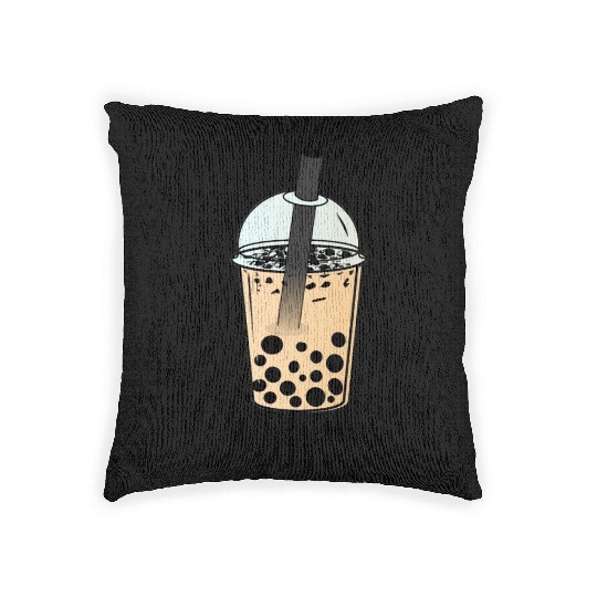 Suck My Balls, Boba Tea, Bubble Tea, Boba Milk Tea Woven Pillows