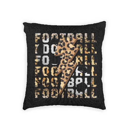 Football Sports Leopard Soccer Woven Pillows