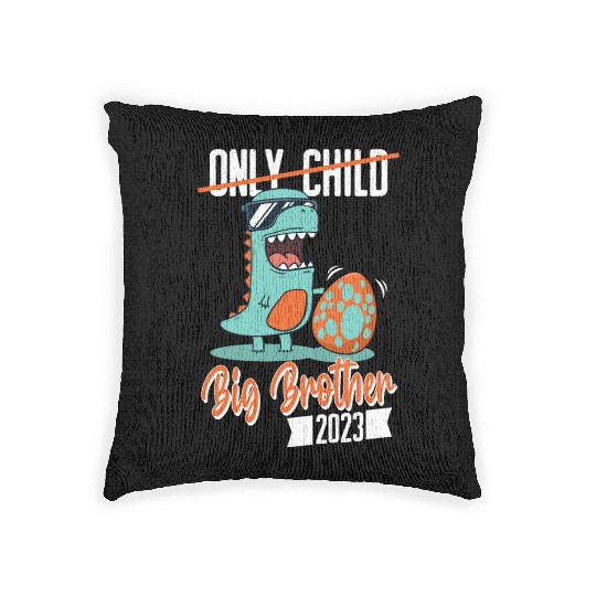 Only Child Dinosaur Baby Egg 2023 Big Brother Woven Pillows