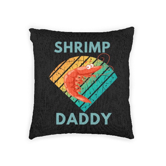 Shrimp daddy Woven Pillows