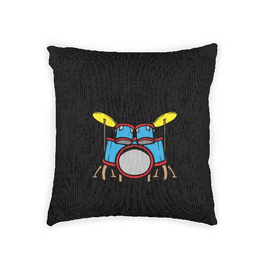 Drummer Drums Music Drum Set Drumming Woven Pillows